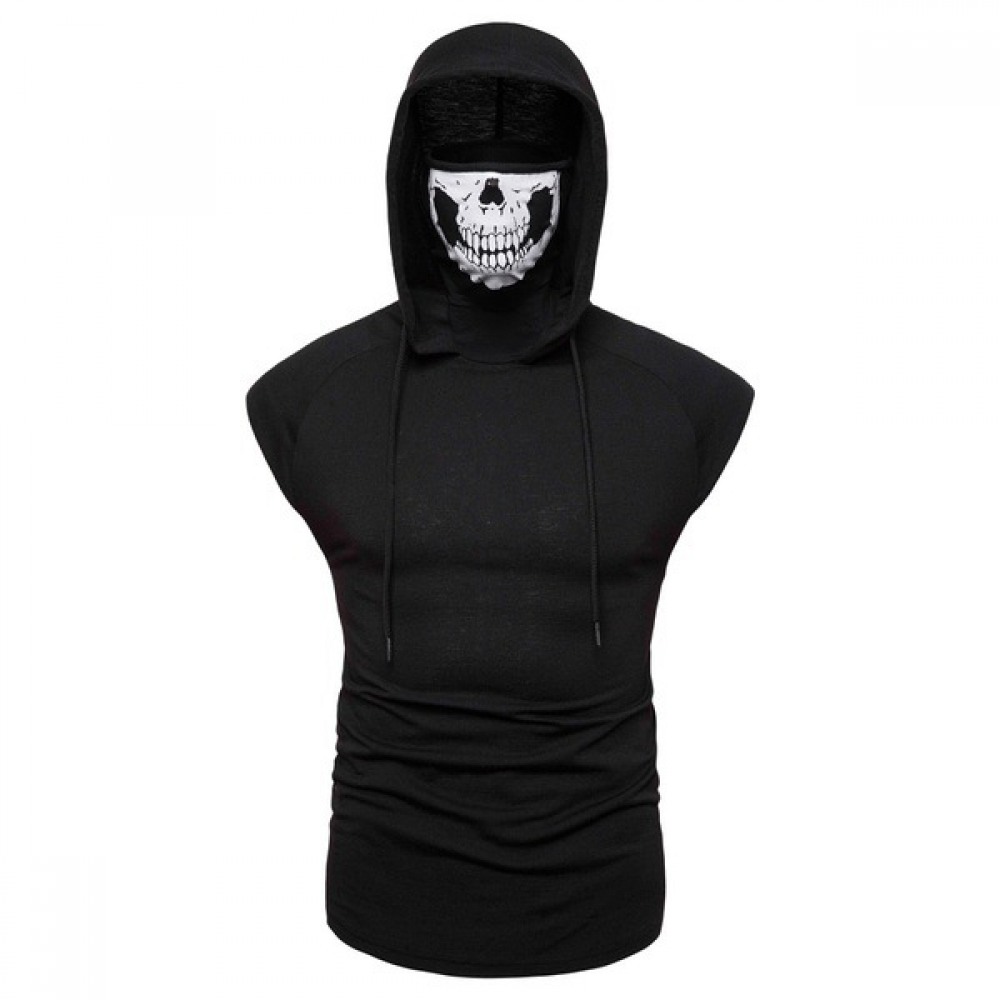 Men's T-Shirt Spring New Cotton Slim Base Shirt Vest Sleeveless T-Shirt